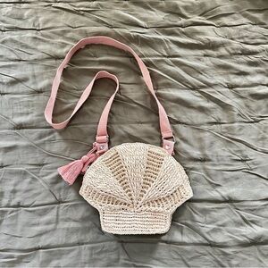 H&M Seashell Rattan Tassel Crossbody Bag NWOT
